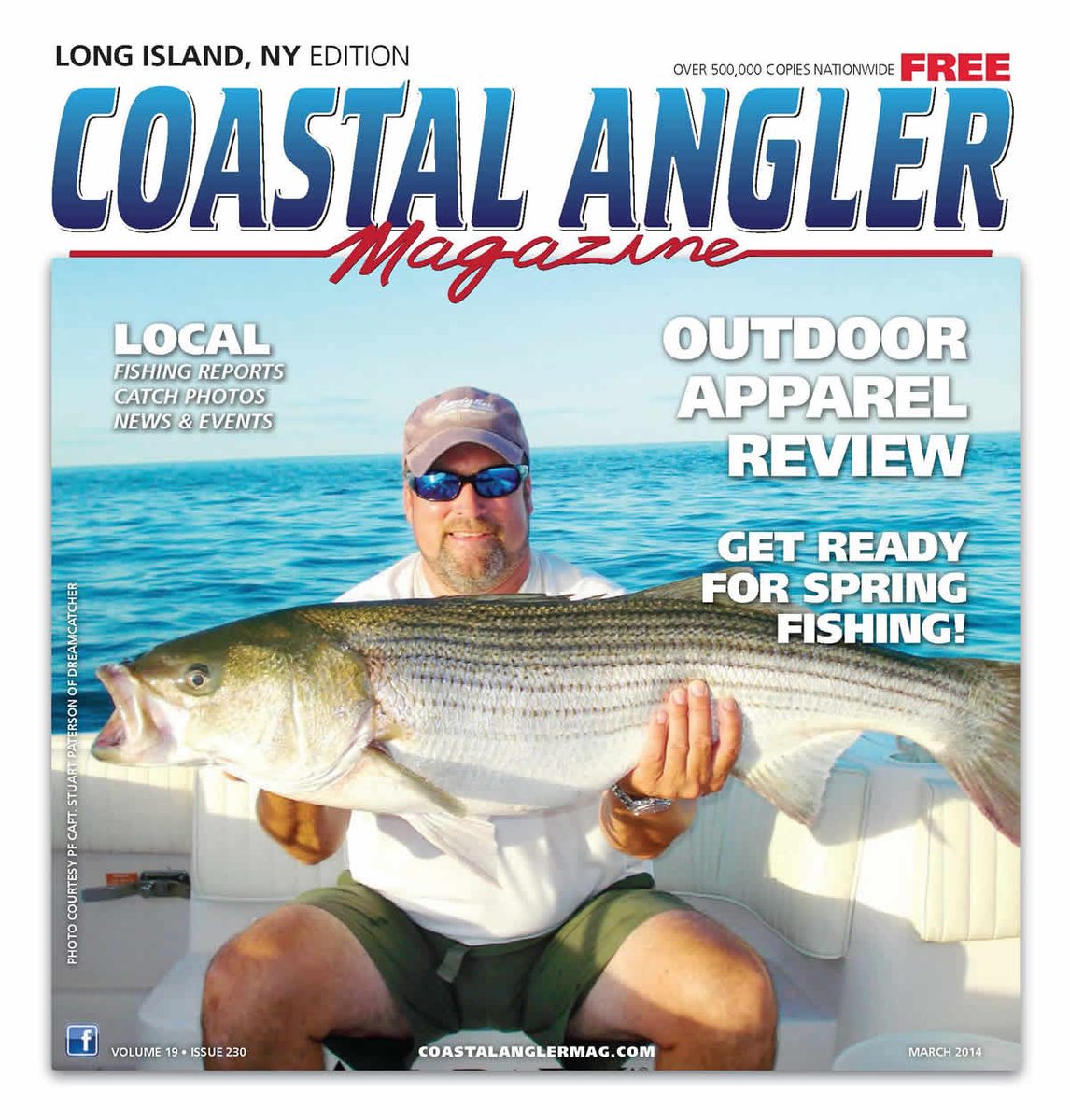 Coastal Angler magazine cover featuring Northport Fishing Charters
