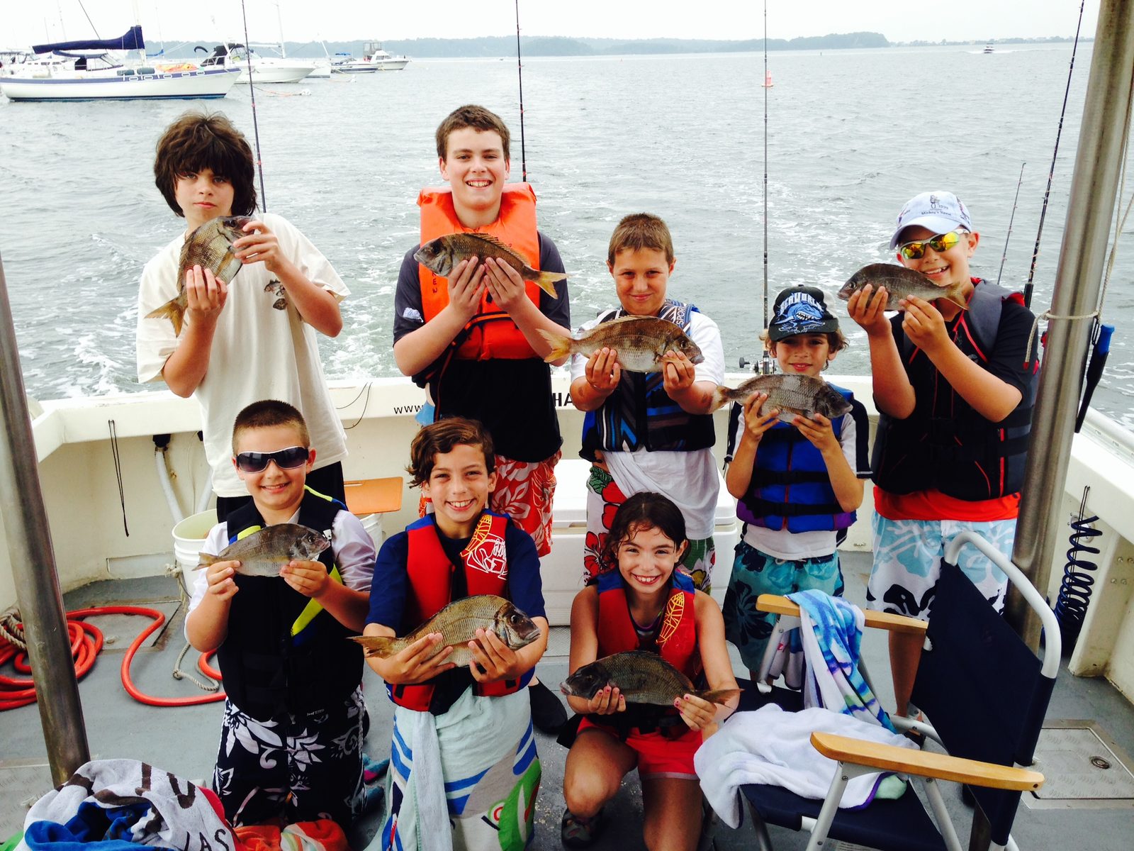 Capt. Stu's fishing camp out on the Sound